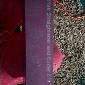 Hair straightener and curler 2 in 1